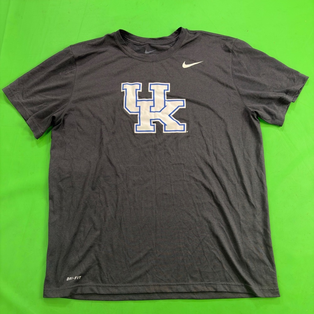 Kentucky Wildcats UK Nike Performance T-Shirt Mens XL Gray Logo NCAA Dri-FIT Tee
